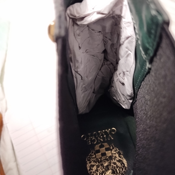 Vince camuto ankle norley boots. Green/black (nwot) - Picture 8 of 8